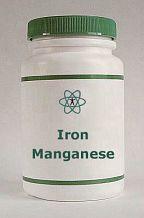 iron and manganese supplement bottle